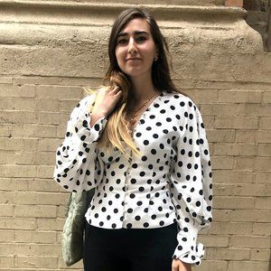 Jacquemus L'Amour D'Un Gitan Polka Dot Blouse